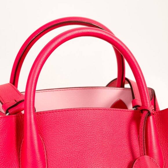 Christian Dior Open Bar Small Pink Supple Grained Calfskin Leather Tote - Picture 9 of 14